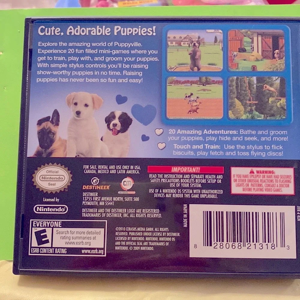 Nintendo DS game - I Love Puppies
